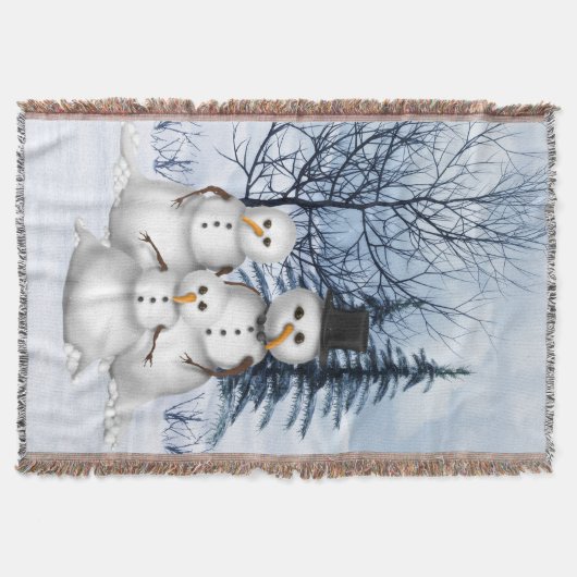 雪だるま スローブランケット (正面)
