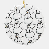 雪だるま セラミックオーナメント (裏面)