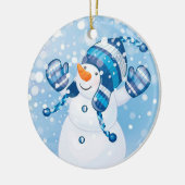 雪だるま セラミックオーナメント (左)
