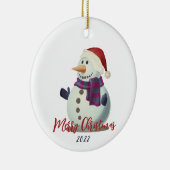 雪だるま セラミックオーナメント (右)