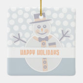 雪だるま セラミックオーナメント (裏面)