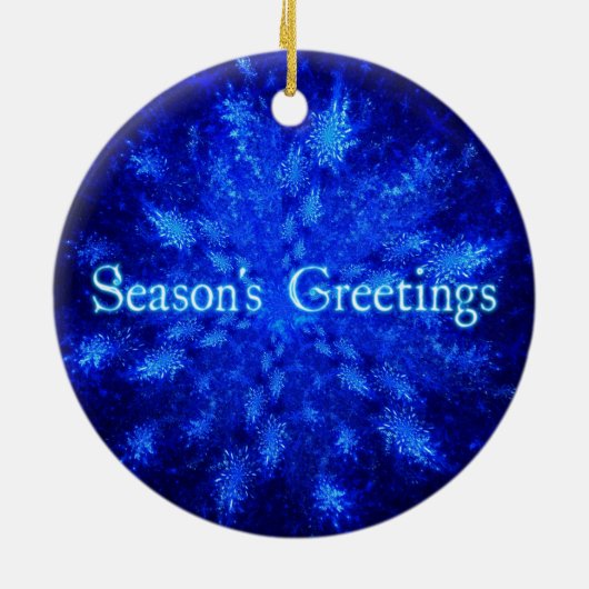 雪だるま セラミックオーナメント (裏面)