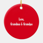 雪だるま セラミックオーナメント (裏面)