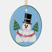 雪だるま セラミックオーナメント (右)