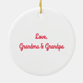 雪だるま セラミックオーナメント (裏面)