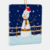 雪だるま セラミックオーナメント (右)