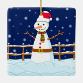 雪だるま セラミックオーナメント (裏面)