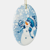 雪だるま セラミックオーナメント (右)