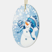 雪だるま セラミックオーナメント (左)