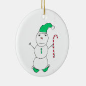 雪だるま セラミックオーナメント (右)