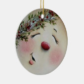 雪だるま セラミックオーナメント (右)