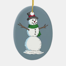 雪だるま セラミックオーナメント