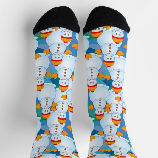 雪だるま ソックス (上部)