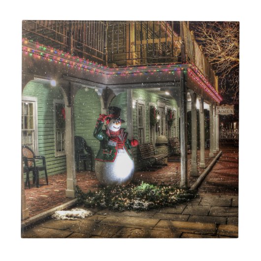 雪だるま タイル (正面)