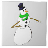 雪だるま タイル (正面)