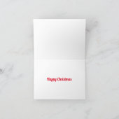 雪だるま&ツリークリスマスカード サンキューカード (内部)