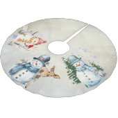 「雪だるま」ツリースカート ブラッシュドポリエステルツリースカート (アングル)