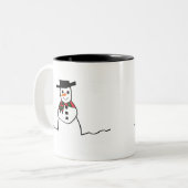 雪だるま ツートーンマグカップ (正面左)