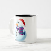 雪だるま ツートーンマグカップ (正面左)