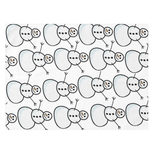 雪だるま テーブルクロス (正面(横))