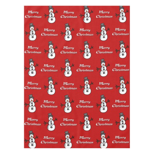 雪だるま テーブルクロス (正面)