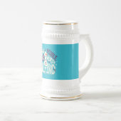 雪だるま デザイン ビールジョッキ (正面右)