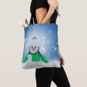 雪だるま トートバッグ (クローズアップ)