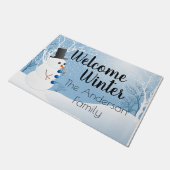 雪だるま ドアマット (アングル)