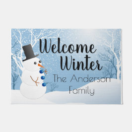 雪だるま ドアマット