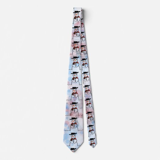 雪だるま ネクタイ (正面)