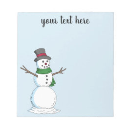 雪だるま ノートパッド