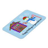 雪だるま&ハウス#1マグネット マグネット (左側)