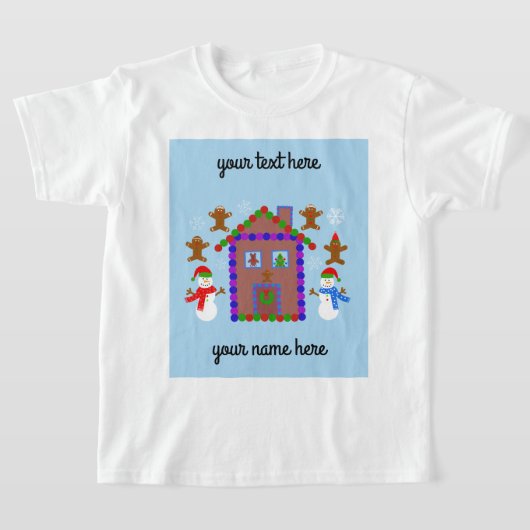 雪だるま&ハウス#3 Tシャツ (レイダウン)