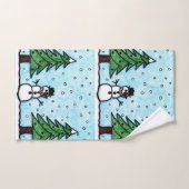 雪だるま バスタオルセット (ハンドタオル)