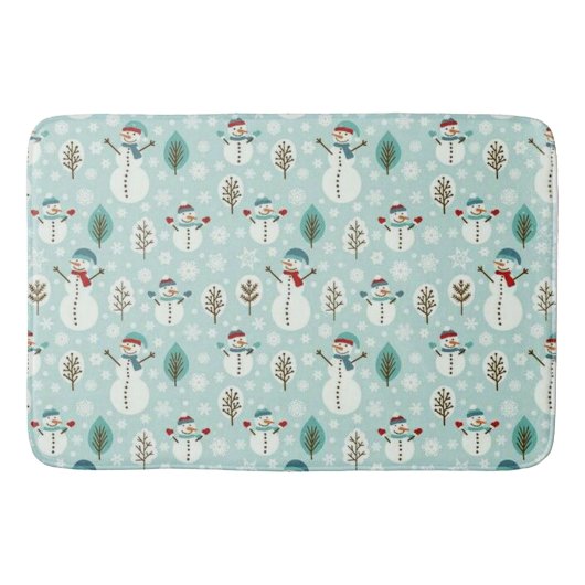 雪だるま バスマット (正面)