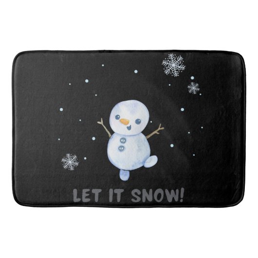 雪だるま バスマット (正面)