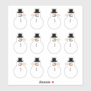 雪だるま（バラエティ）ウィンターホリデークリスマスおもしろい シール
