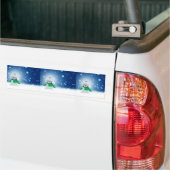 雪だるま バンパーステッカー (トラック上)