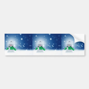 雪だるま バンパーステッカー