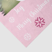 雪だるま（ピンクとグリーン） 薄葉紙 (詳細)