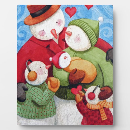 雪だるま フォトプラーク (正面)
