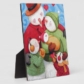 雪だるま フォトプラーク (側面)