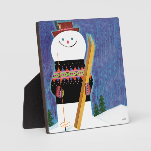 雪だるま フォトプラーク (正面)