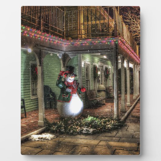 雪だるま フォトプラーク (正面)