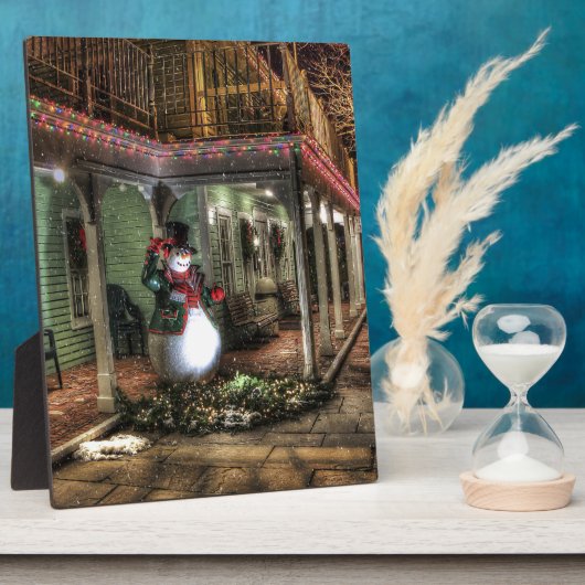 雪だるま フォトプラーク (側面)