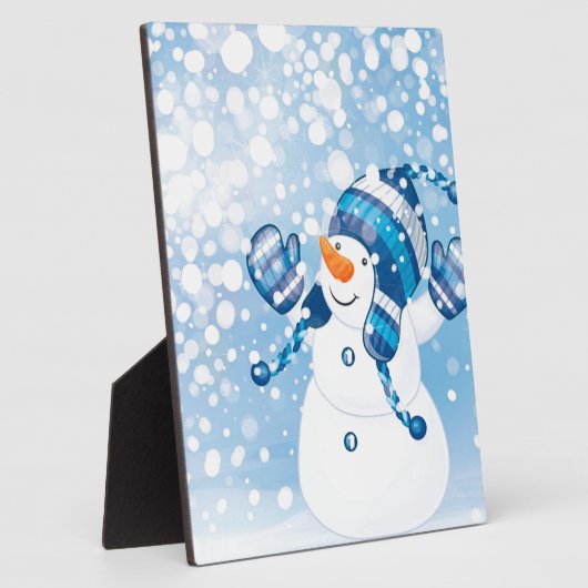 雪だるま フォトプラーク (側面)