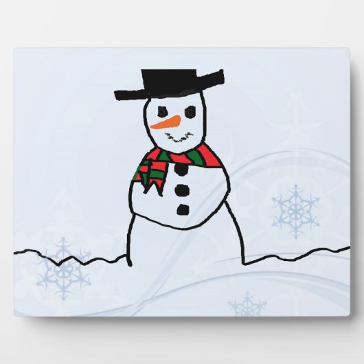 雪だるま フォトプラーク (正面)
