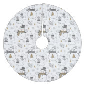 雪だるま フリース ツリースカート (正面)