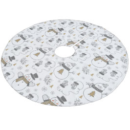 雪だるま フリース ツリースカート