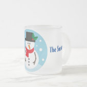 雪だるま フロストグラスマグカップ (正面右)